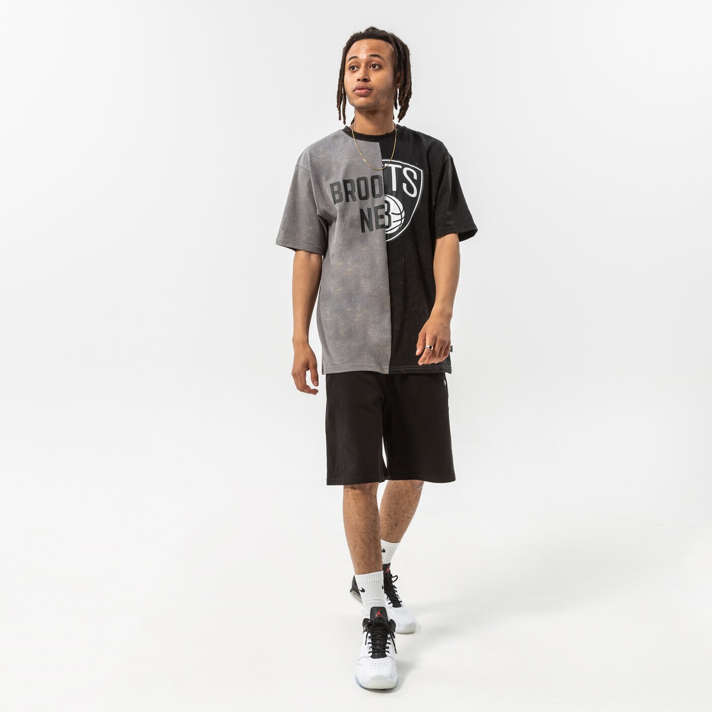 Мъжки къси панталони NEW ERA  ПАНТАЛОНИ WASHED   PACK TEAM LOGO BROOKLYN NE 13083853 цвят черен