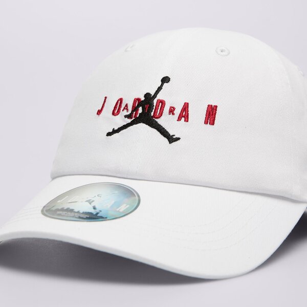 Дамска шапка с козирка JORDAN ШАПКА JAN CURVE BRIM ADJUSTABLE HAT 9a0569-001 цвят бял