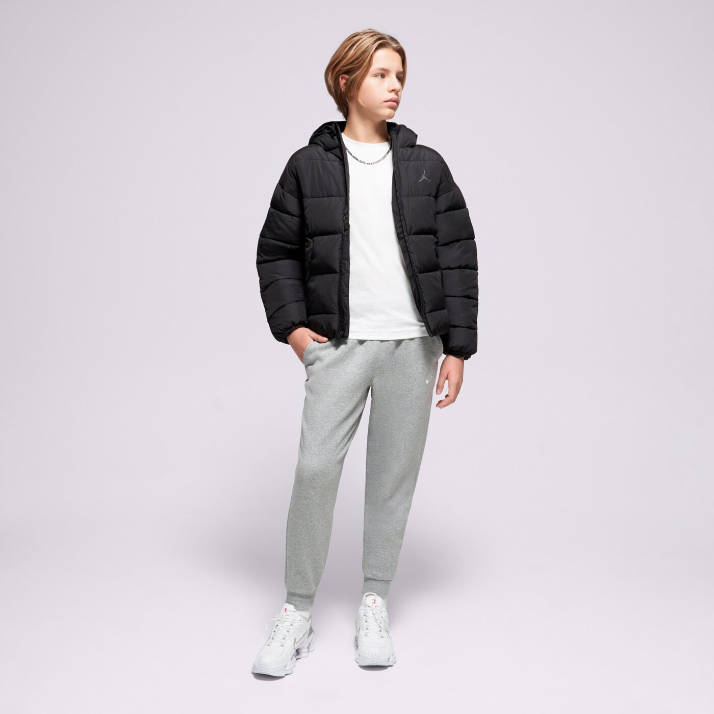 Детски панталони NIKE ПАНТАЛОНИ K NSW CLUB FLC JGGR LBR BOY fd3008-063 цвят сив