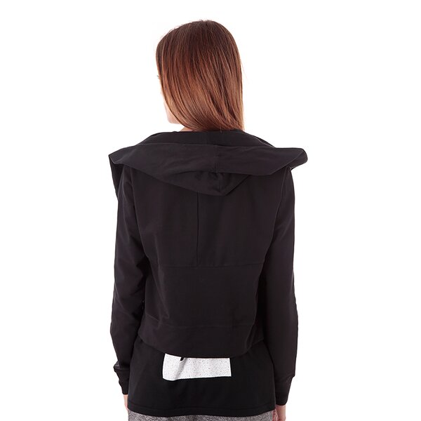 Дамски суичър NIKE СУИТЧЪР NIKE TWIST STYLED WRAP 589294010 цвят черен