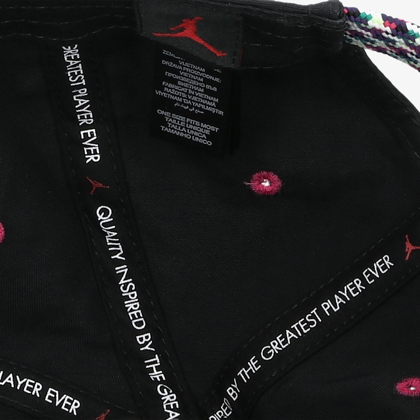 Дамска шапка с козирка JORDAN ШАПКА JORDAN H86 CAP MT SIDE da2086-010 цвят черен