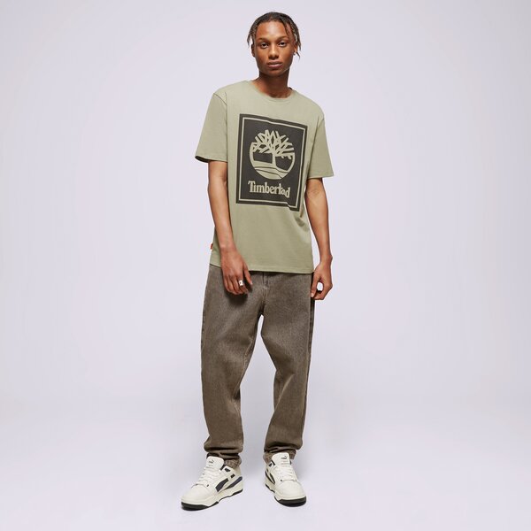 Мъжка тениска TIMBERLAND ТЕНИСКА SS FRONT STACK tb0a6cbtcn81 цвят каки