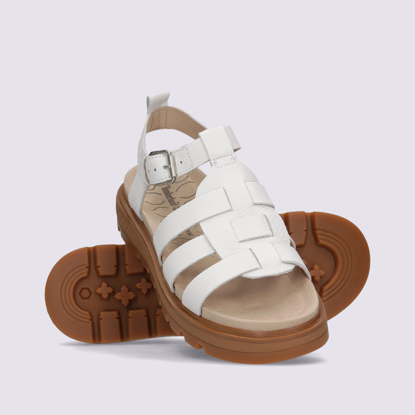 Дамски чехли и сандали TIMBERLAND RAY CITY SANDAL FISHERMAN tb0a2qvm1001 цвят бял