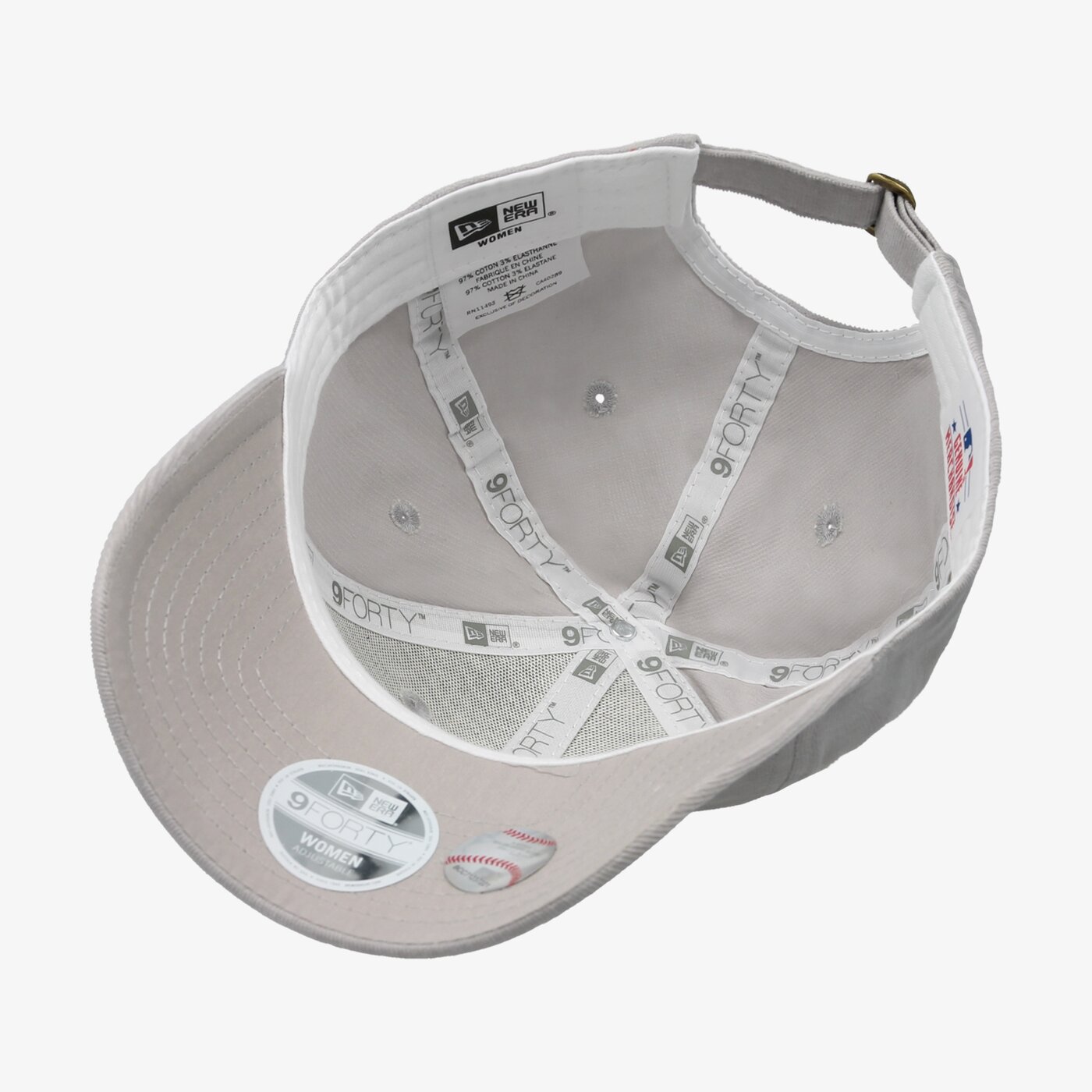 Дамска шапка с козирка NEW ERA ШАПКА FEMALE MICRO 9FORTY LA DODGERS LOS ANGELES DOD 80581097 цвят сив