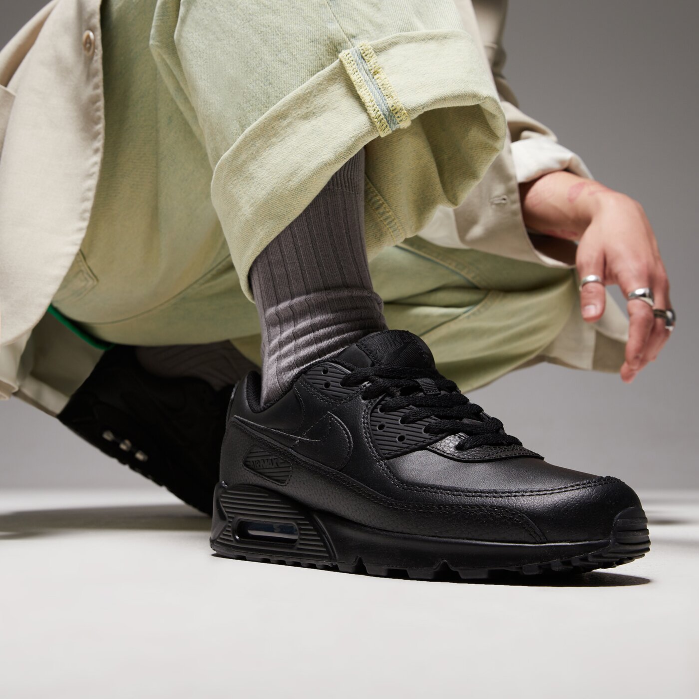 Мъжки маратонки NIKE AIR MAX 90 LTR  cz5594-001 цвят черен