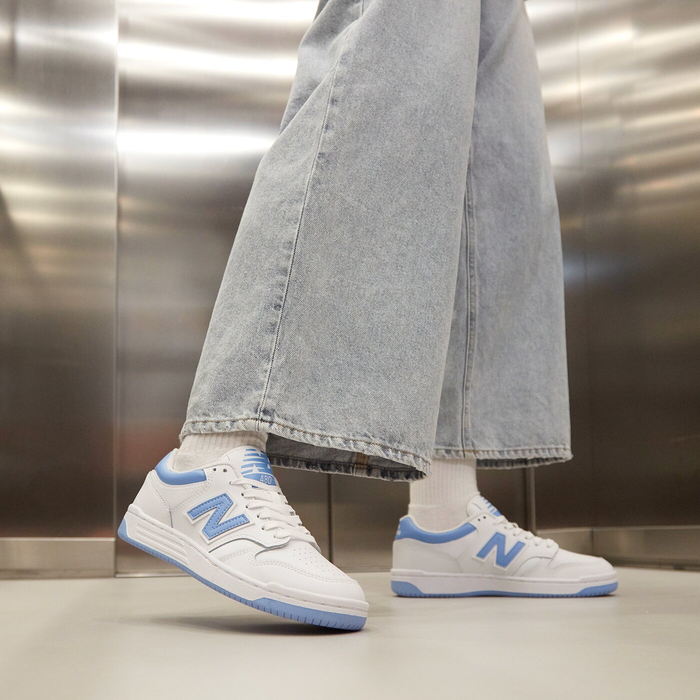 Дамски маратонки NEW BALANCE 480  bb480ltc цвят бял