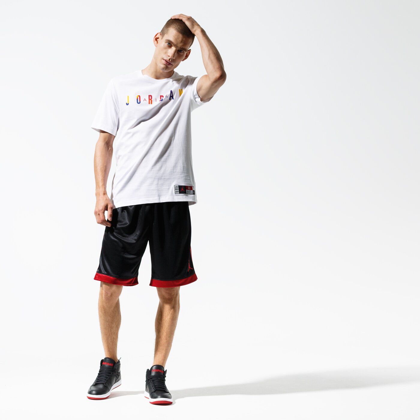 Мъжки къси панталони JORDAN ШОРТИ M J JUMPMAN SHIMMER SHORT aj1122-010 цвят черен