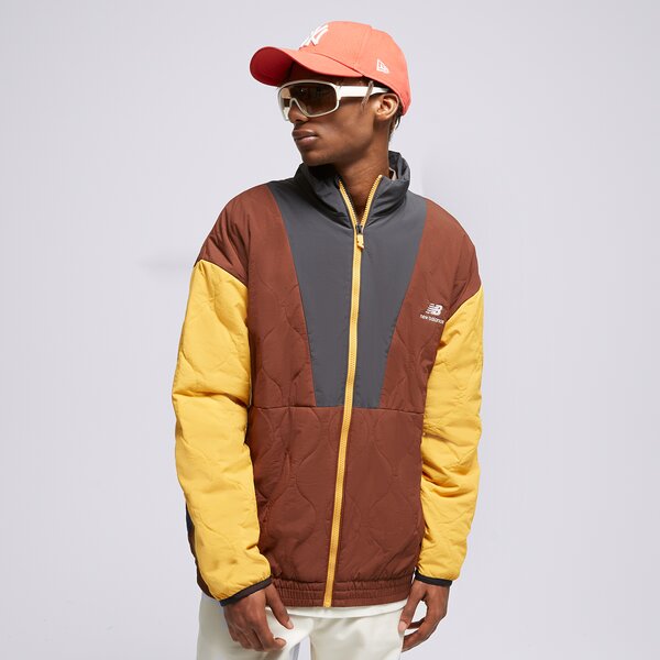 Мъжко зимно яке NEW BALANCE ЯКЕ ПРЕХОДЕН ATHLETICS OUTERWEAR mj23501rok цвят кафяв