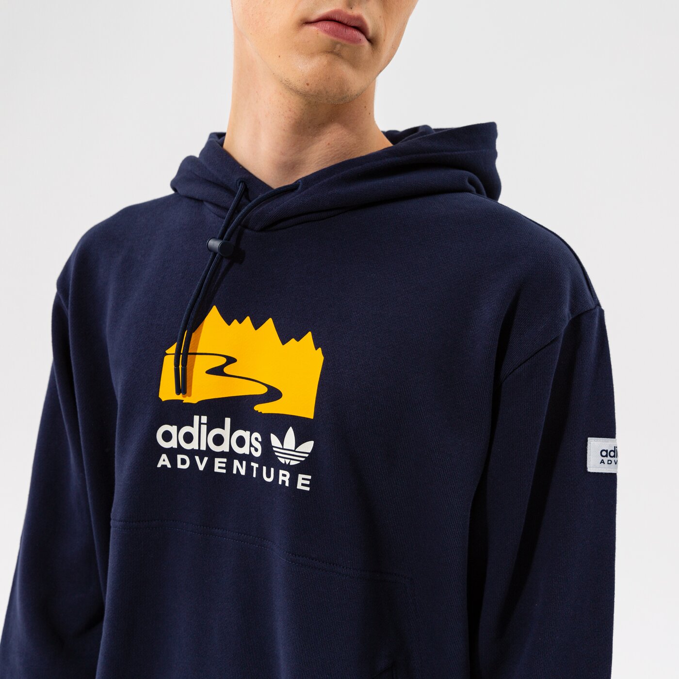 Мъжки суичър ADIDAS СУИТЧЪР С КАЧУЛКА LOGO HOODIE h09064 цвят черен