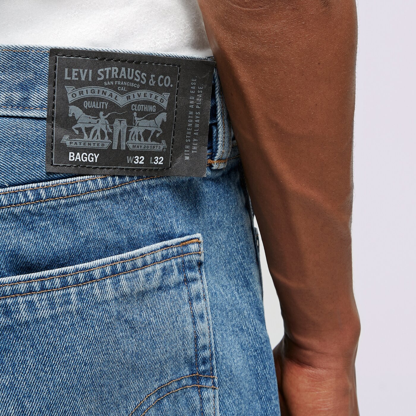 Мъжки панталони LEVI'S ПАНТАЛОНИ SKATE BAGGY 5 POCKET a2316-0000 цвят син
