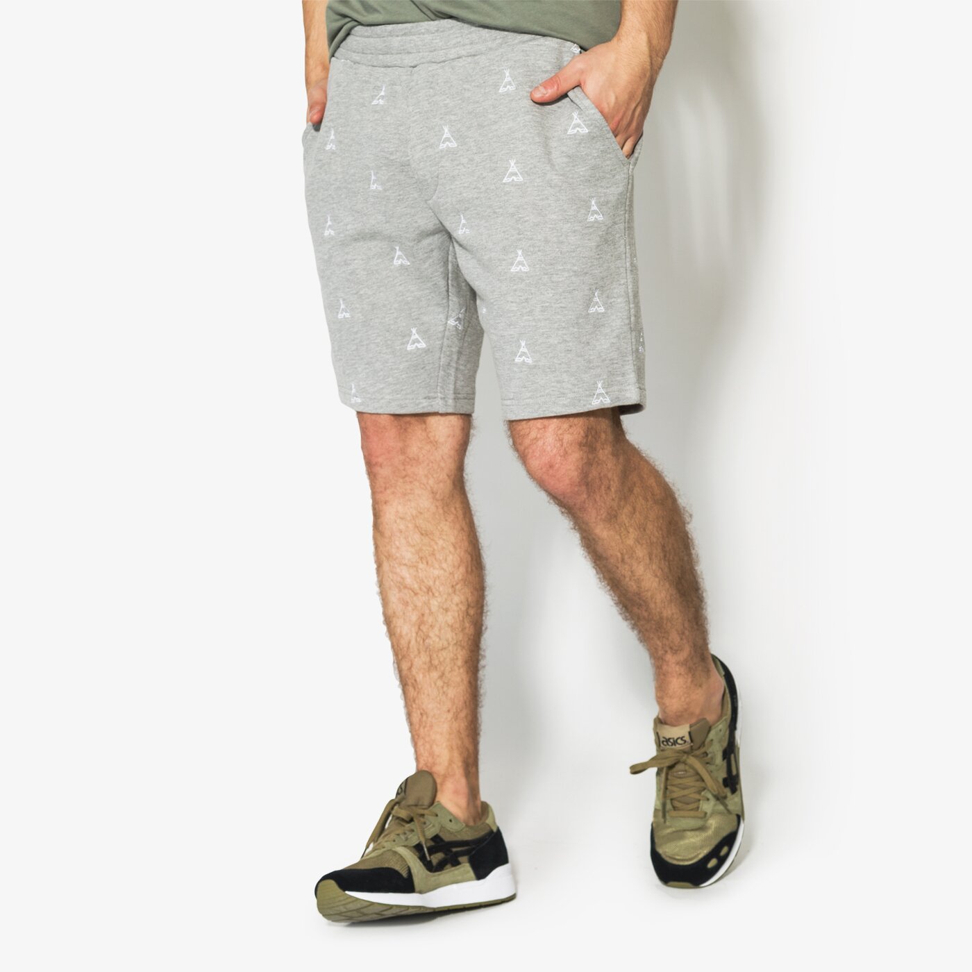 Мъжки къси панталони CONFRONT ШОРТИ TIPI cf18szm08001 цвят сив