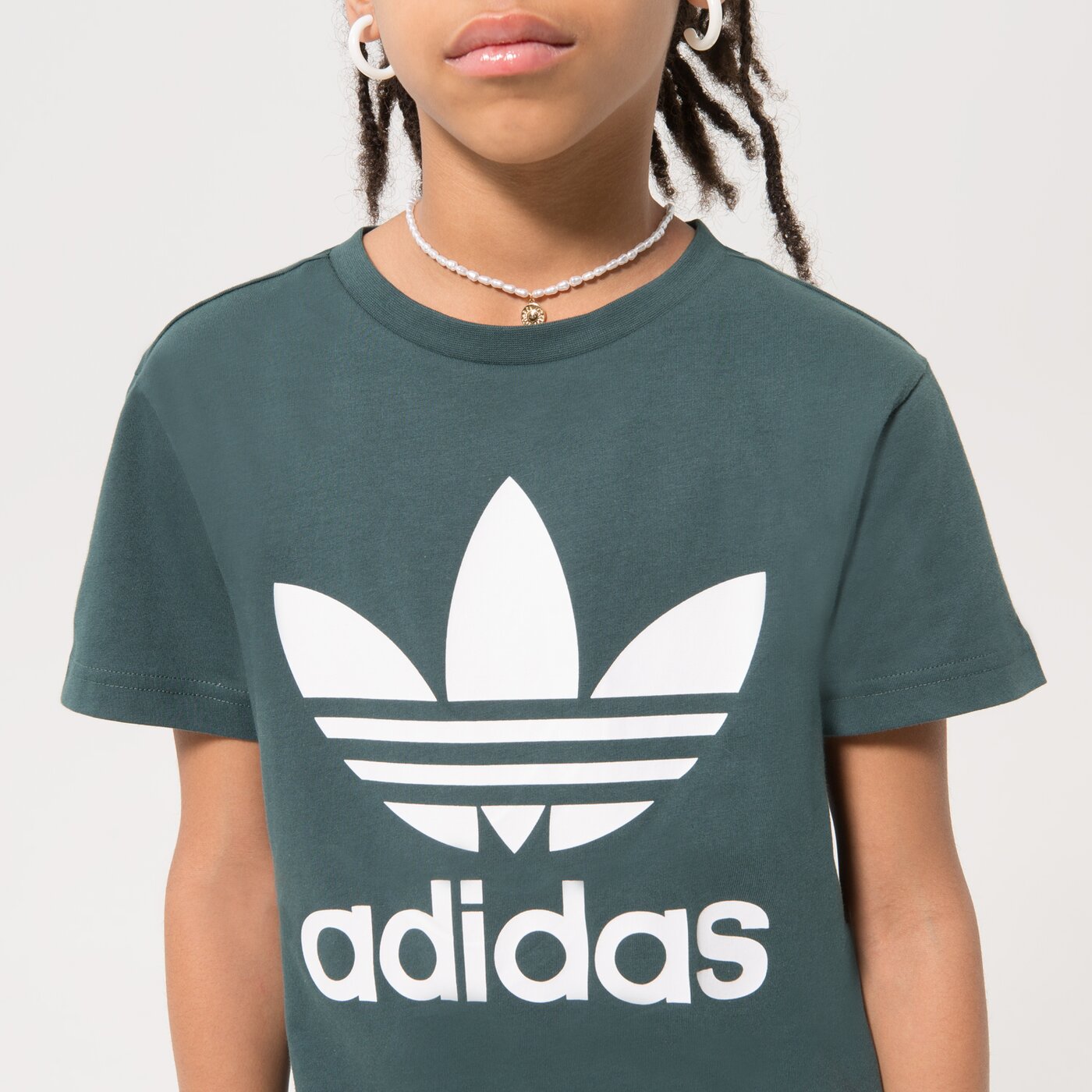 Adidas ТЕНИСКА Trefoil Tee Girl Hk0262 Детски Цвят черен Модни Тениски