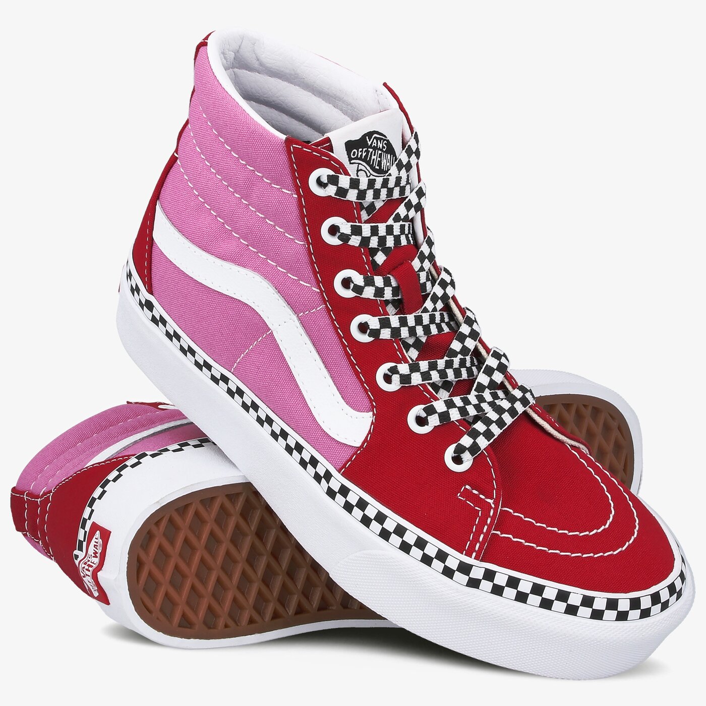 Дамски маратонки VANS UA SK8-HI PLATFORM 2.0 vn0a3tknwvx1 цвят червен