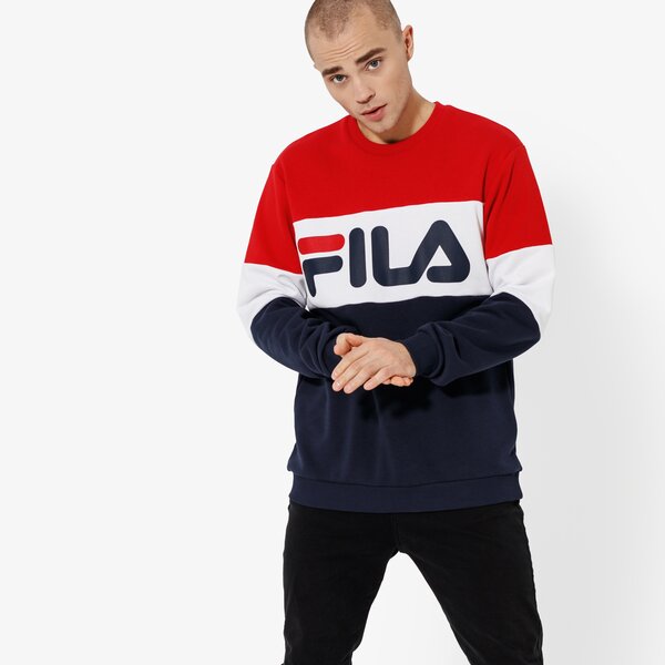 Мъжки суичър FILA СУИТЧЪР STRAIGHT BLOCKED CREW SWEAT 681255g06 цвят тъмносин