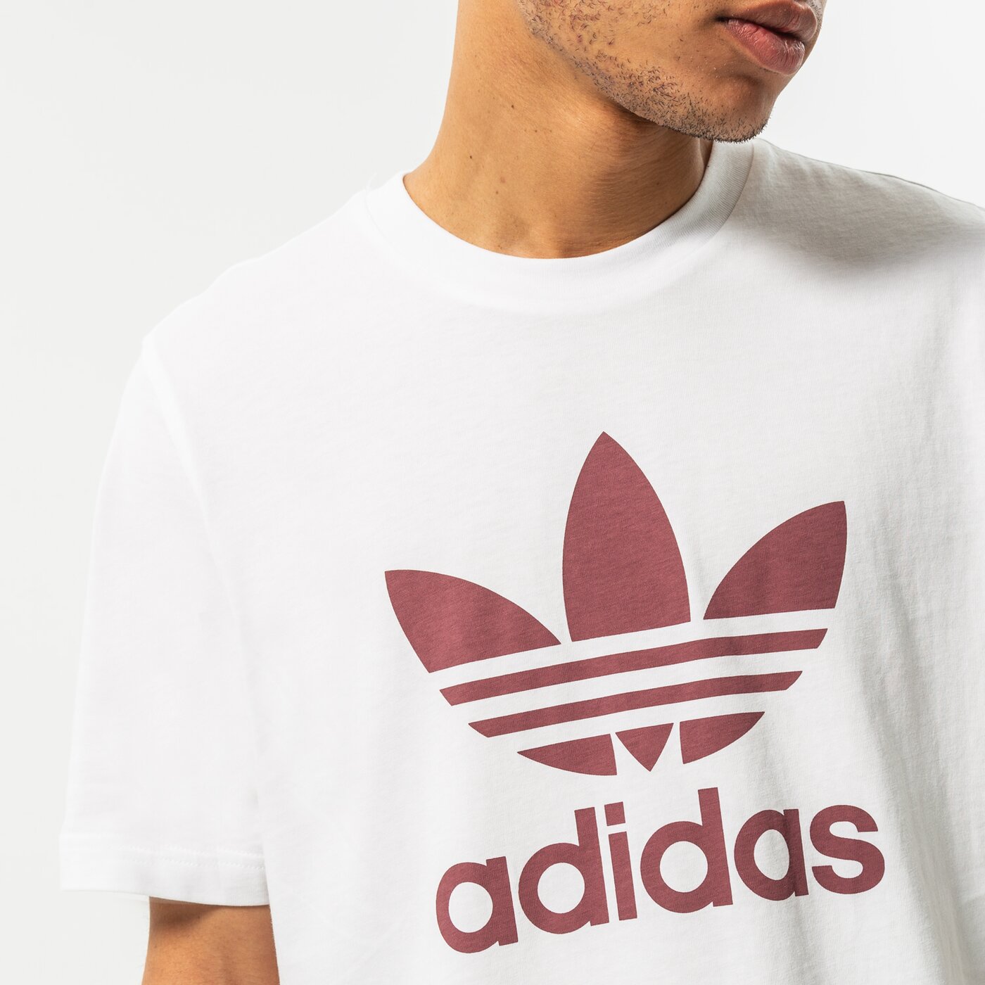Мъжка тениска ADIDAS ТЕНИСКА TREFOIL he9514 цвят бял