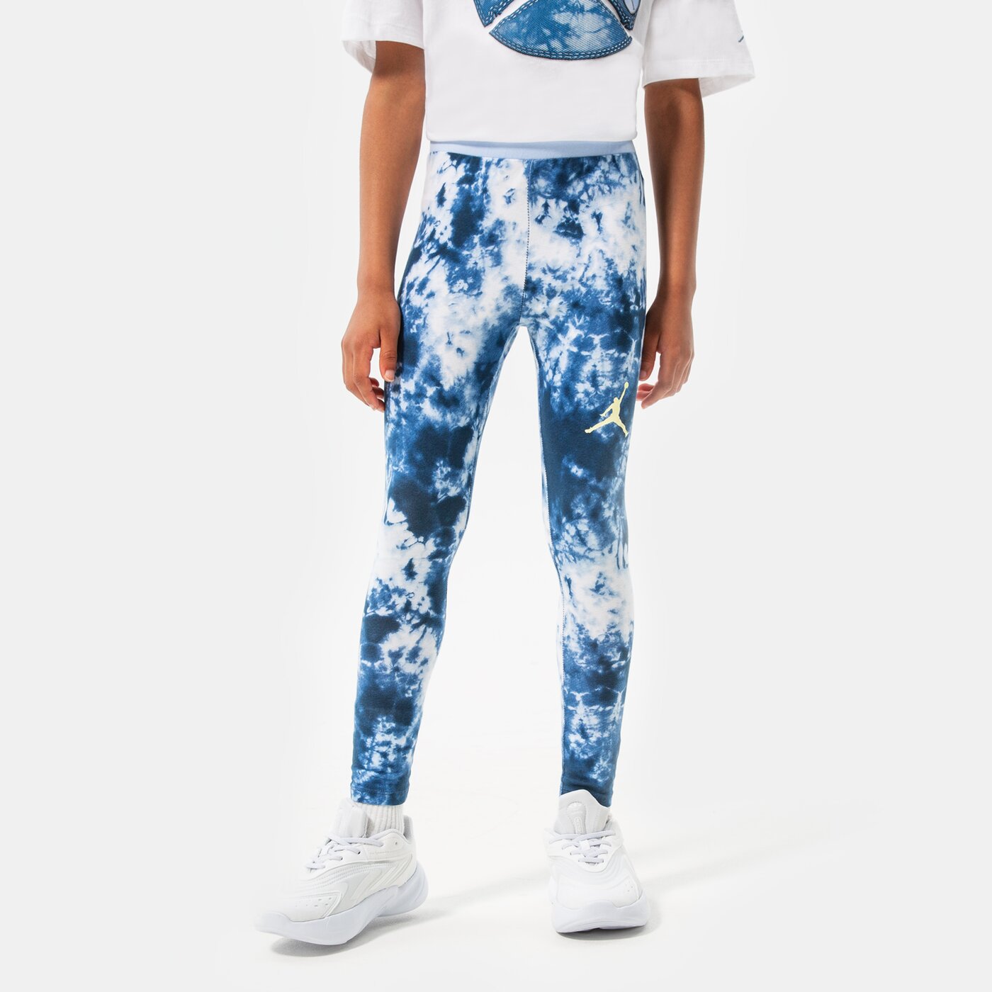 Детски панталони JORDAN ПАНТАЛОНИ CLOUD DYE LEGGING GIRL 45b518-baj цвят син