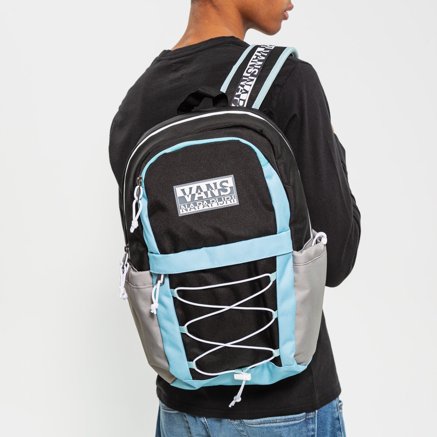 Детска раница VANS РАНИЦА WM VANS X NAPAPIJRI BACKPACK vn0a53wyblk1 цвят черен