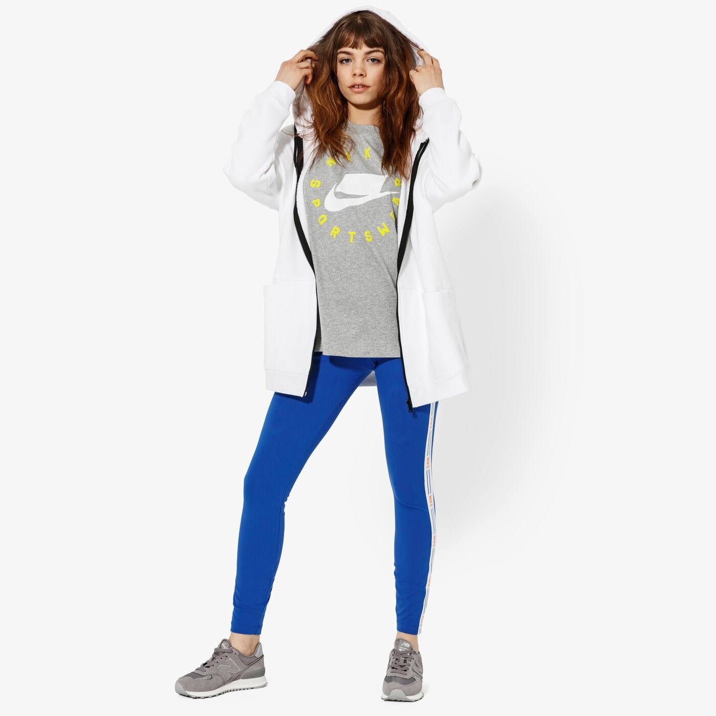 Дамски суичър CONFRONT СУИТЧЪР NONSENSE HOODY cf19bld02001 цвят бял