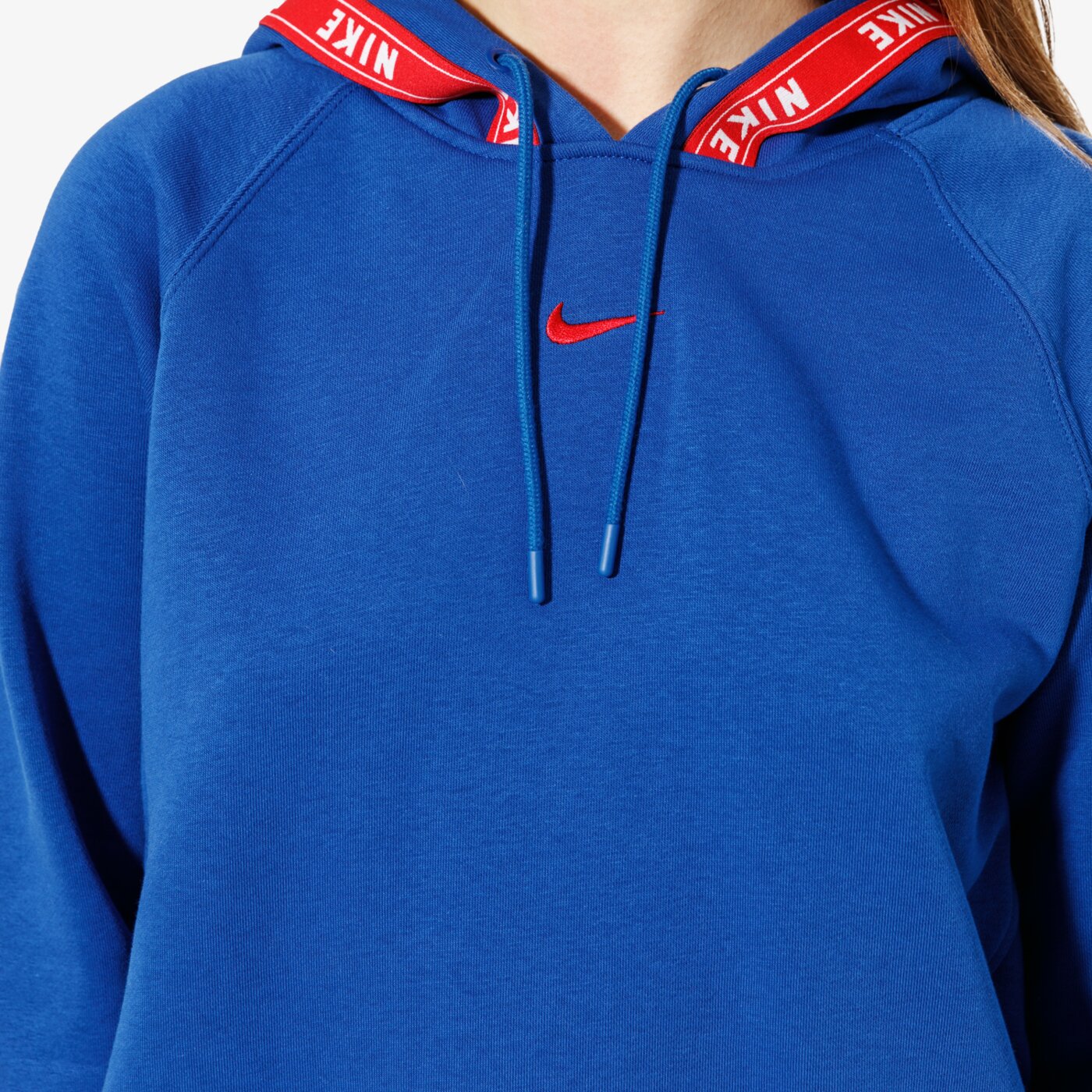 Дамски суичър NIKE СУИТЧЪР W NSW CREW LOGO TAPE  SPORTSWEAR ar3058-438 цвят син