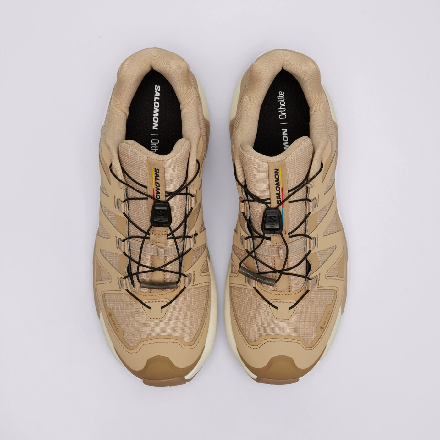 Дамски туристически обувки SALOMON XC ROAM GTX W l49127300 цвят бежов