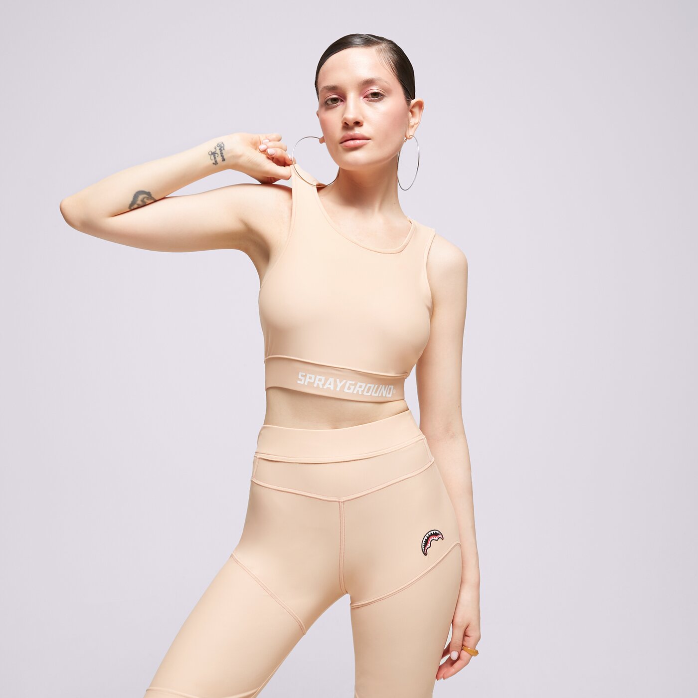 Дамска тениска SPRAYGROUND BRA SP179 sp179-brown цвят кафяв