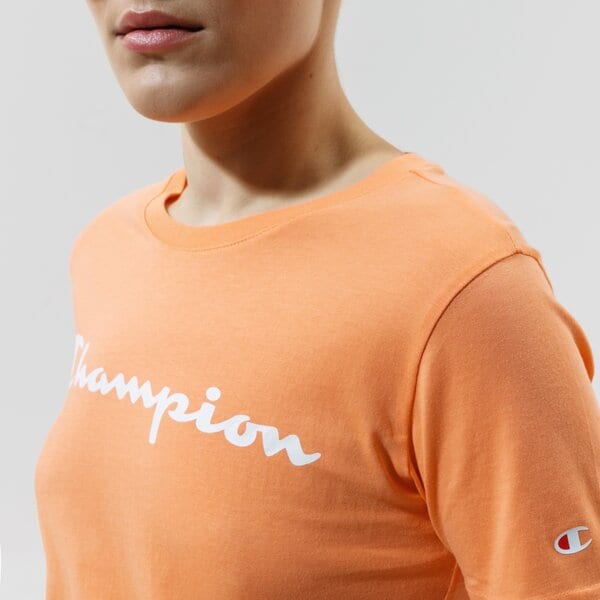 Дамска тениска CHAMPION ТЕНИСКА CREWNECK ТЕНИСКА 114780ps122 цвят оранжев