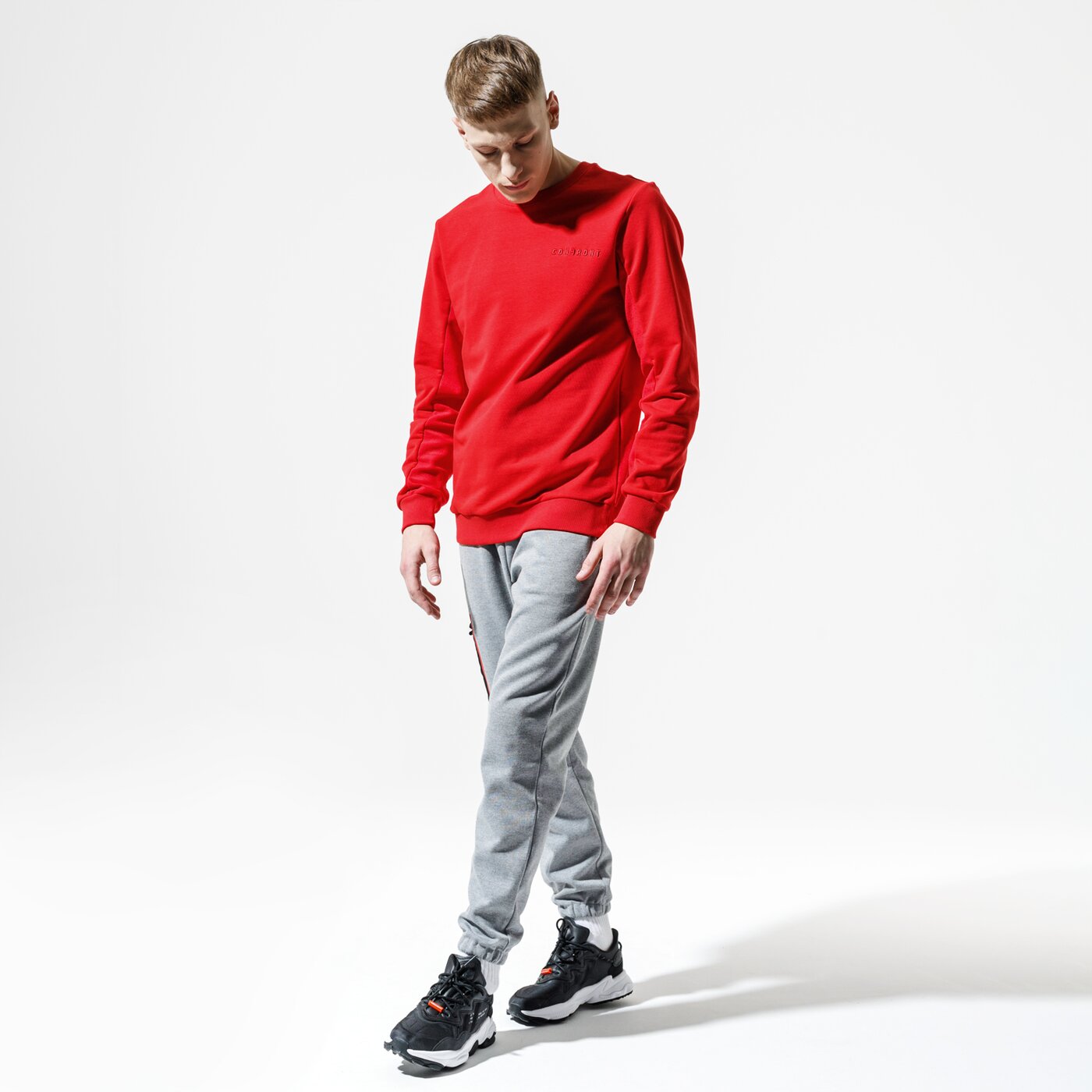 Мъжки суичър CONFRONT СУИТЧЪР JAMIE cf120blm54001 цвят червен