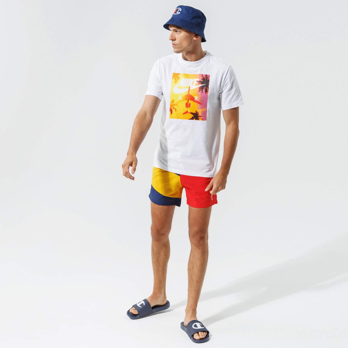 Мъжки къси панталони CHAMPION ШОРТИ BEACHSHORT 214446bs508 цвят многоцветен