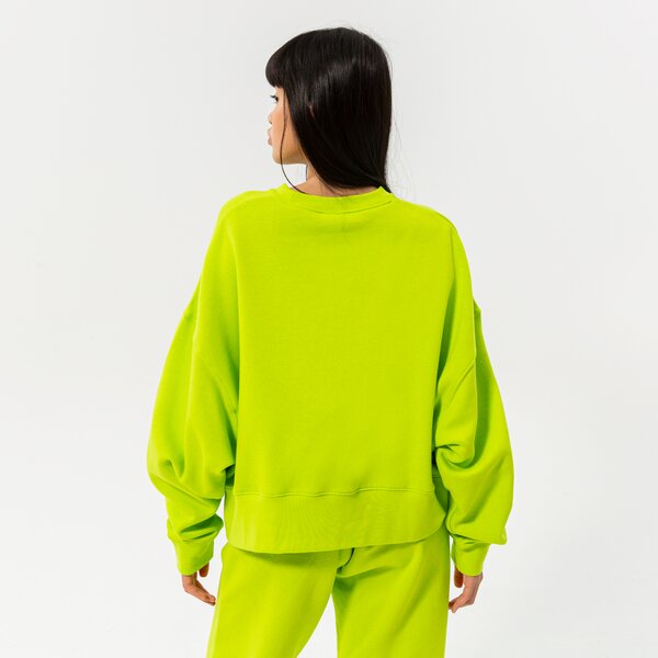 Дамски суичър NIKE СУИТЧЪР W NSW ESSNTL CLCTN FLC OS CRW dj7665-321 цвят зелен
