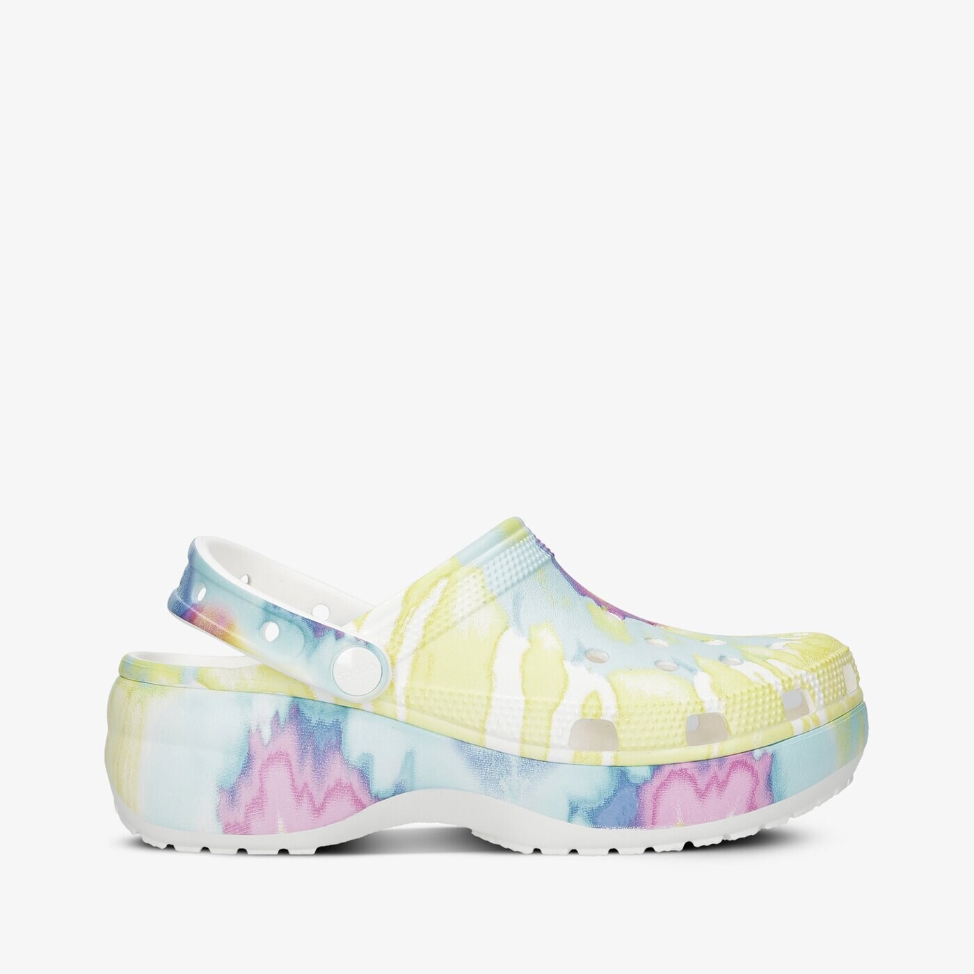Дамски чехли и сандали CROCS CLASSIC PLATFORM TIE DYE W 207151-94s цвят многоцветен