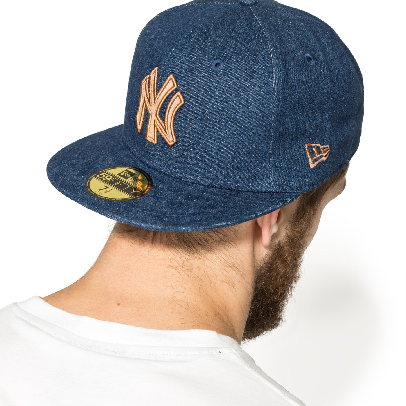 Дамска шапка с козирка NEW ERA ШАПКА RUSTIC NY YANKEES NAV//BRN 80259284 цвят тъмносин