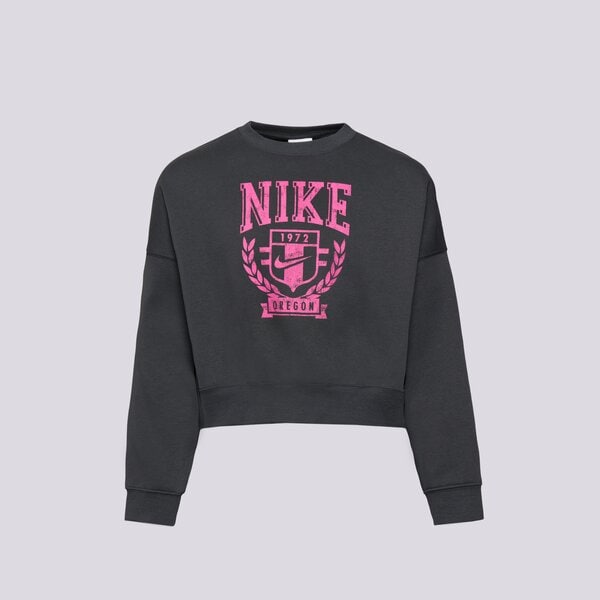 Детски суичър NIKE СУИТЧЪР G NSW TREND FLC CREW PRNT GIRL fz4722-060 цвят сив