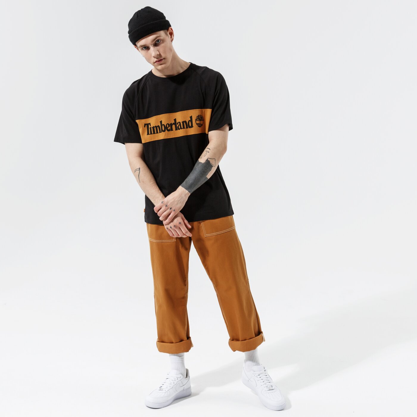 Мъжка тениска TIMBERLAND ТЕНИСКА YC SS CUT & SEW TEE tb0a22k40011 цвят черен