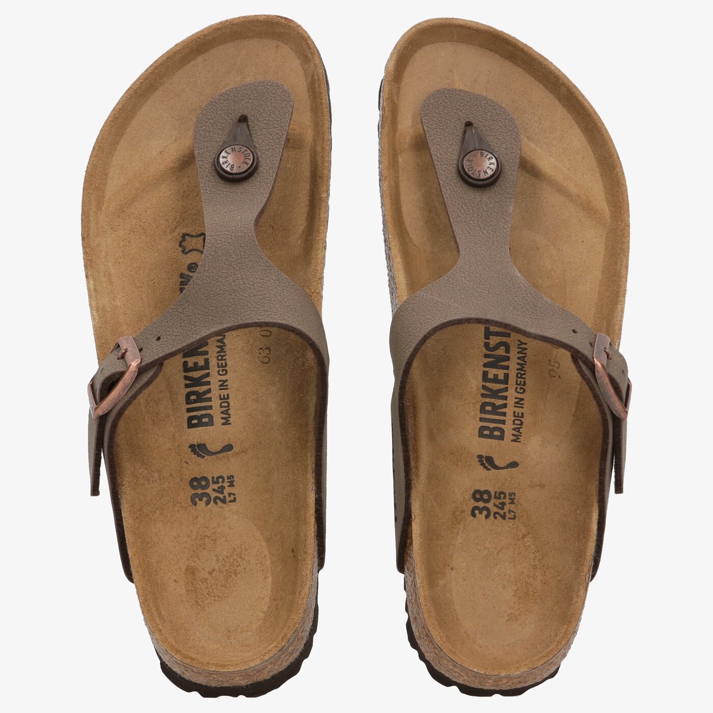 Дамски джапанки BIRKENSTOCK GIZEH  43753 цвят кафяв