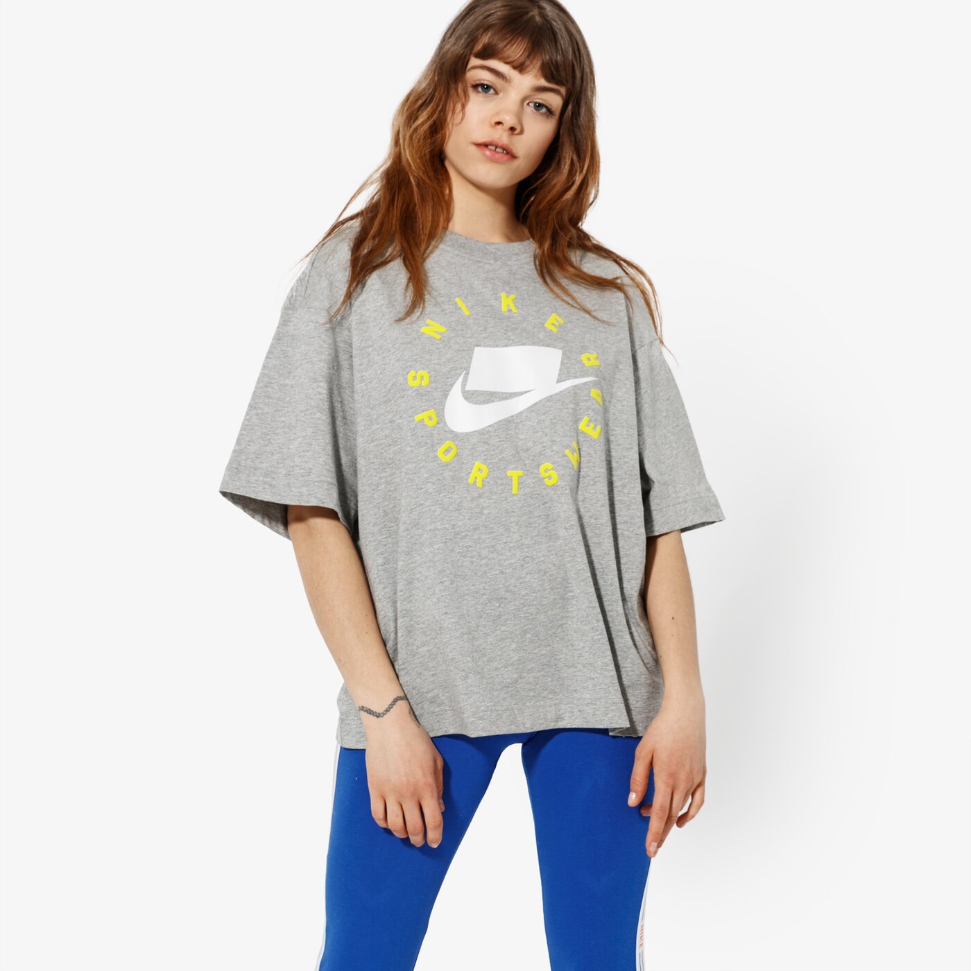 Дамска тениска NIKE ТОП W NSW NSW ТОП SS  SPORTSWEAR at0566-063 цвят сив