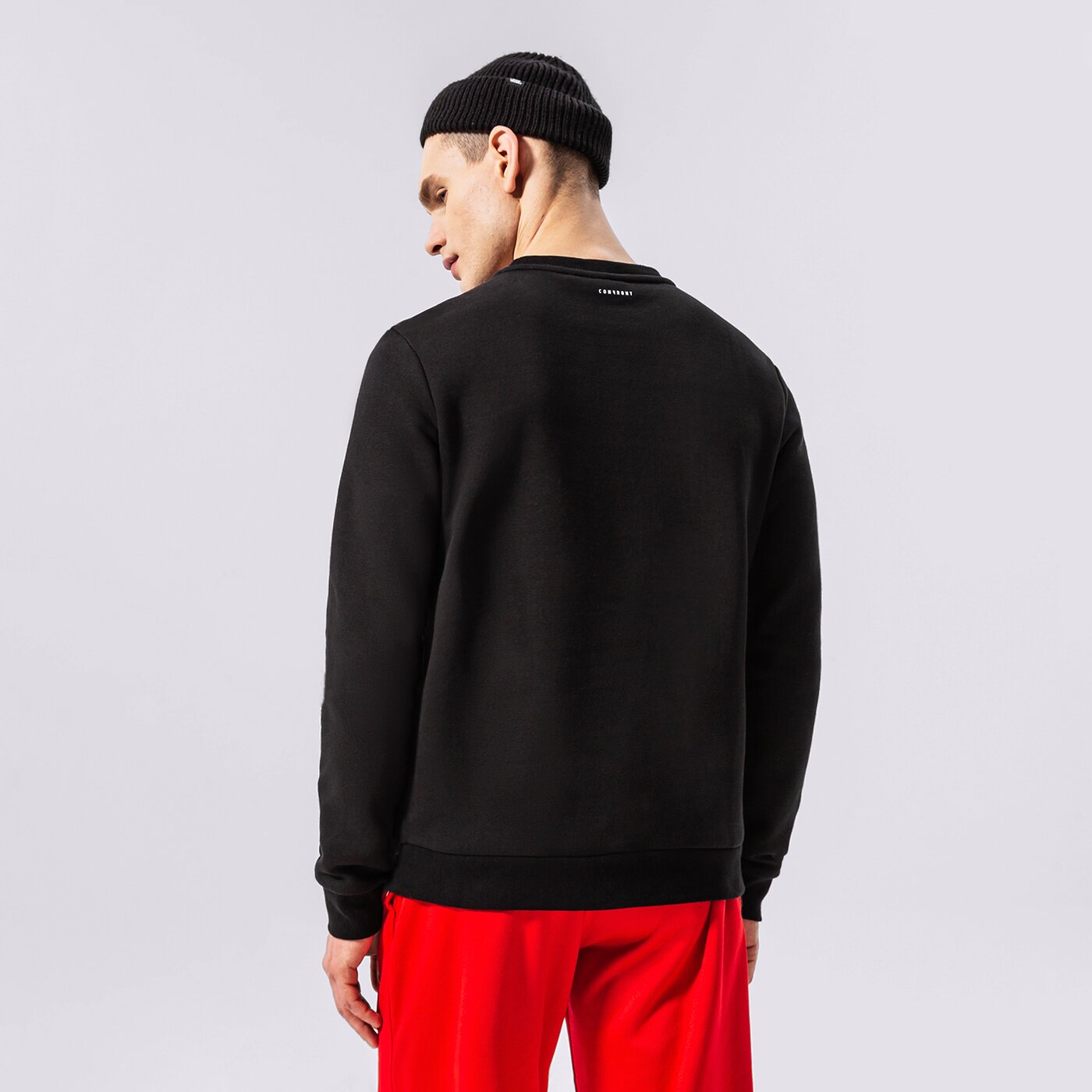 Мъжки суичър CONFRONT СУИТЧЪР ESSENTIAL CREW cf122blm92001 цвят черен