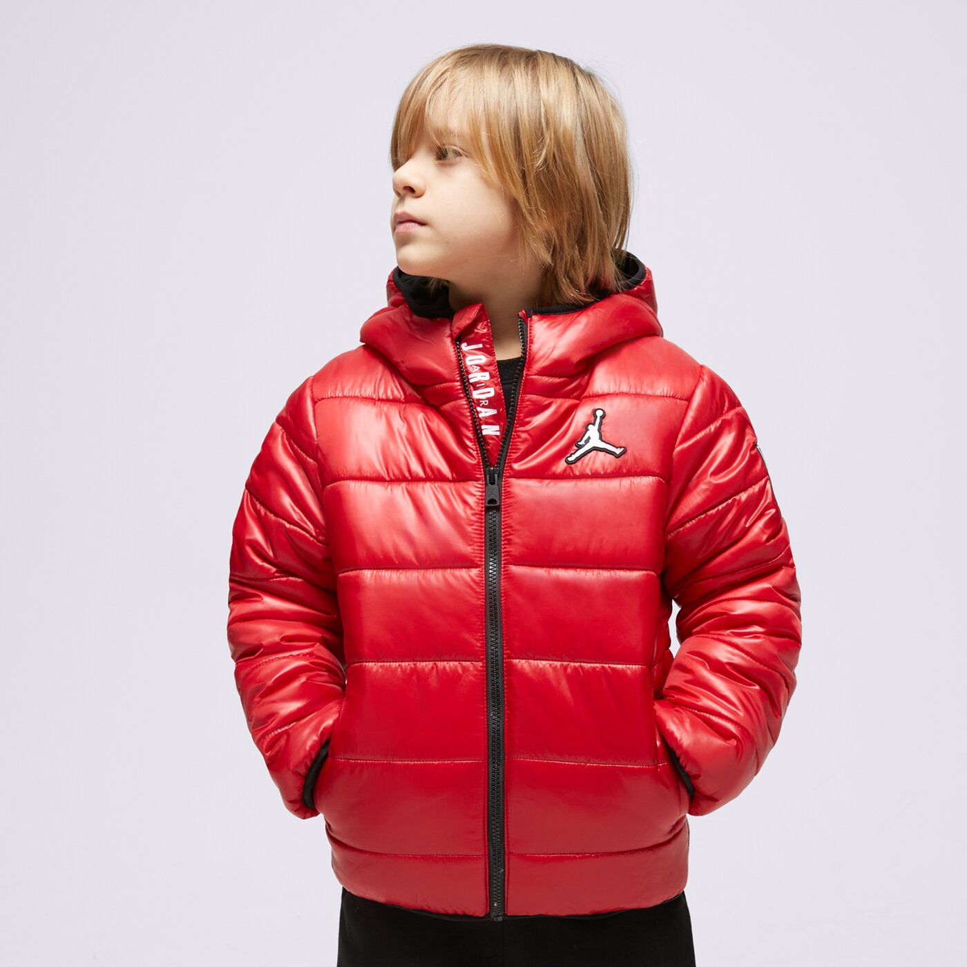 Детска преходно яке JORDAN ЯКЕ ЗИМНО JDB MW DOWN JKT BOY 95c441-r78 цвят червен