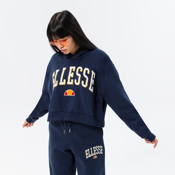 Дамски суичър ELLESSE СУИТЧЪР С КАЧУЛКА RAMO CROP HOODY NAVY sgp15918429 цвят тъмносин