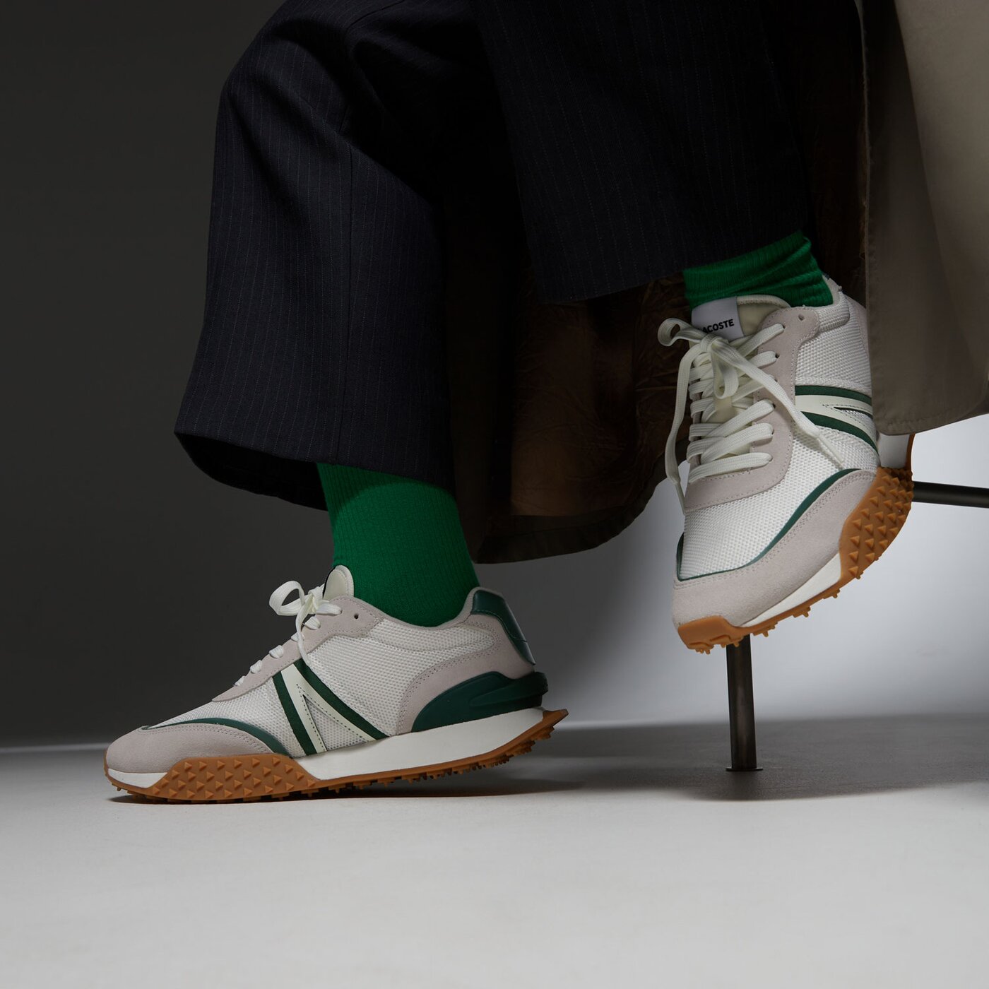 Мъжки маратонки LACOSTE L-SPIN DELUXE 124 4 SMA 747sma0114082 цвят бежов