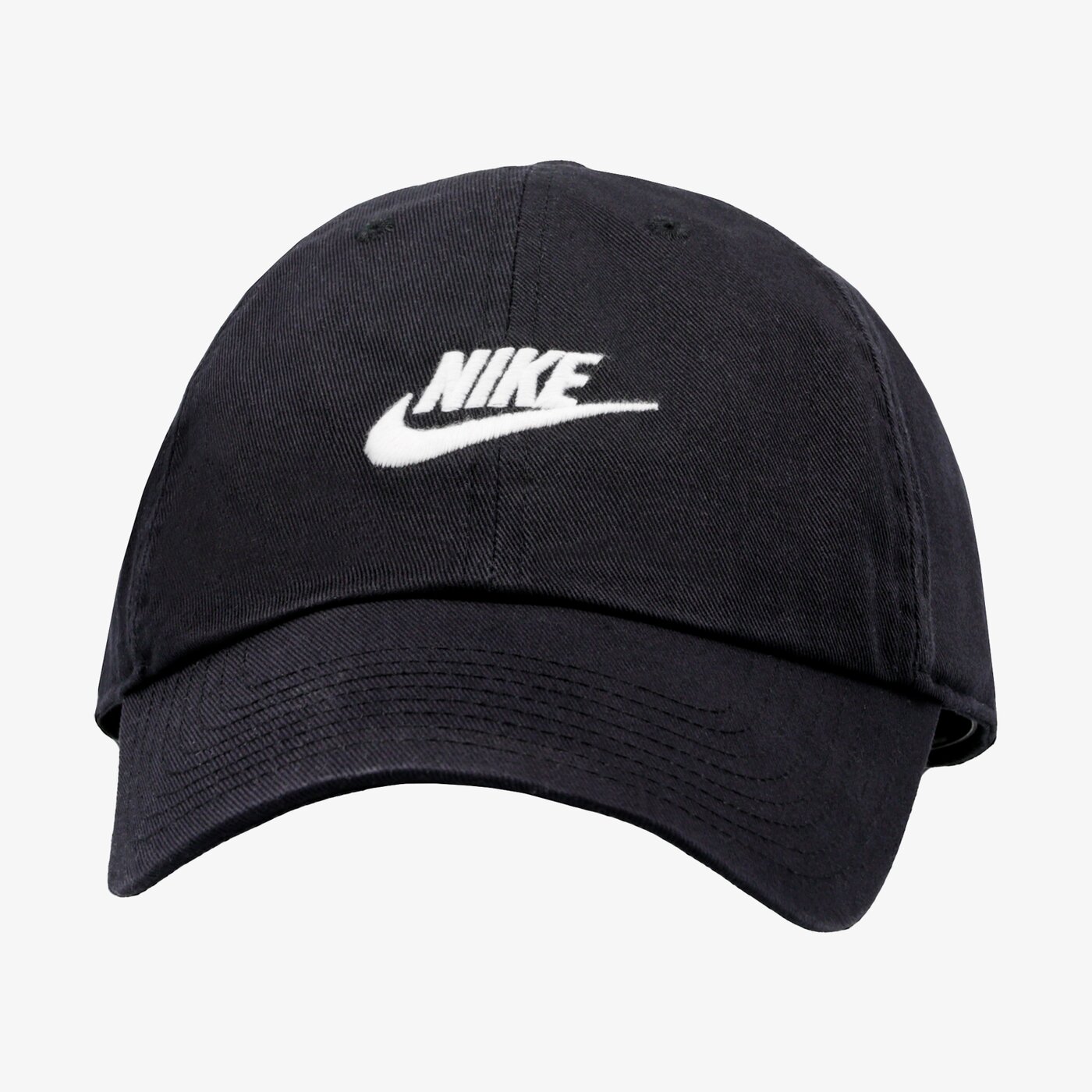 Дамска шапка с козирка NIKE ШАПКА SPORTSWEAR HERITAGE86 FUTURA WASHED 913011-010 цвят черен