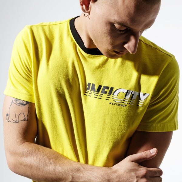 Мъжка тениска CONFRONT ТЕНИСКА CITY TEE cf39tsm57001 цвят жълт