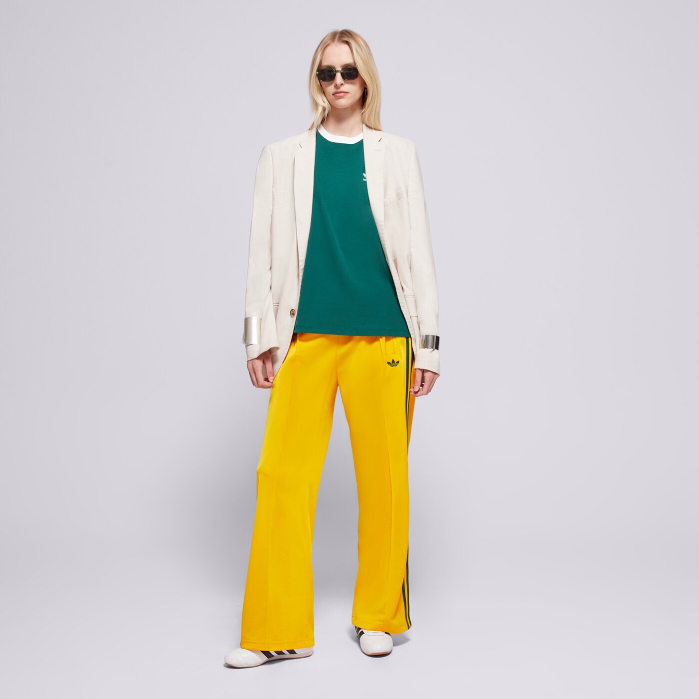 Дамски панталони ADIDAS ПАНТАЛОНИ FBIRD LOOSE jp2316 цвят жълт