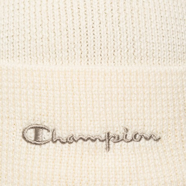 Дамска зимна шапка CHAMPION ШАПКА UNISEX KNITTED CAP 805668ys084 цвят бял