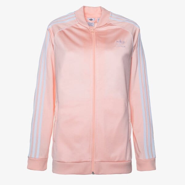 Детски суичър ADIDAS СУИТЧЪР СЪС ЗАКОПЧАВАНЕ SST TRACK ТОП GIRL h37864 цвят розов