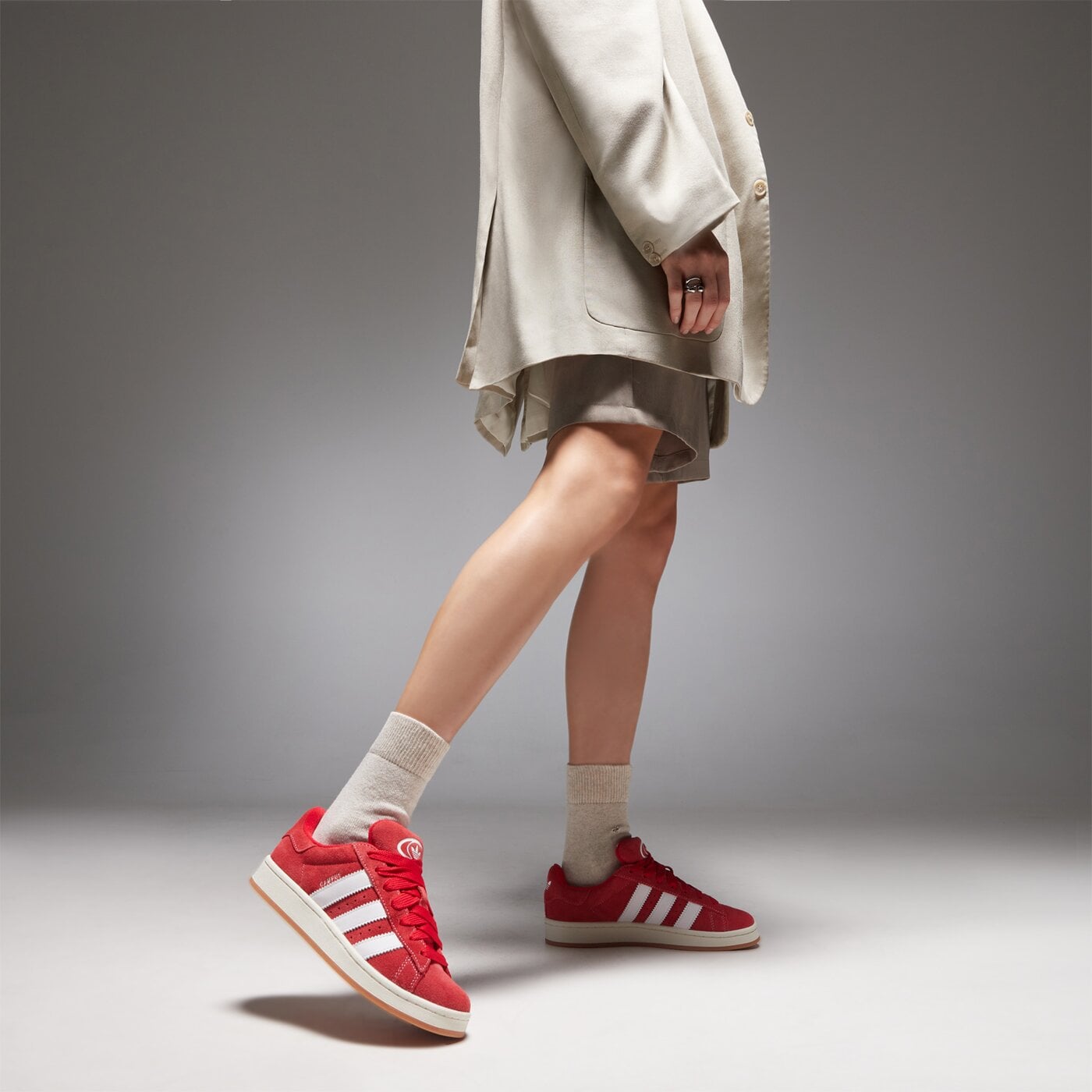 Дамски маратонки ADIDAS CAMPUS 00S h03474 цвят червен