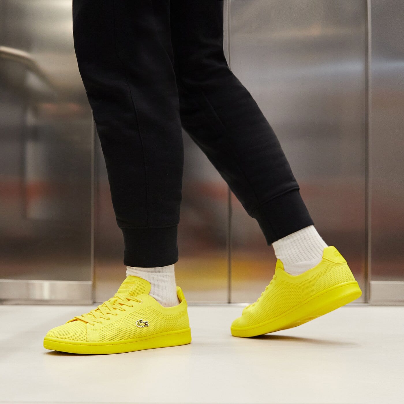 Мъжки маратонки LACOSTE CARNABY PIQUEE 123 1 SMA 745sma00232t7 цвят жълт