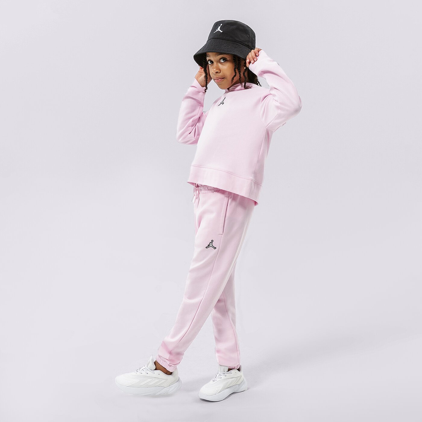 Детски панталони JORDAN ПАНТАЛОНИ JORDAN ESSENTIALS PANT GIRL 45a860-a9y цвят розов