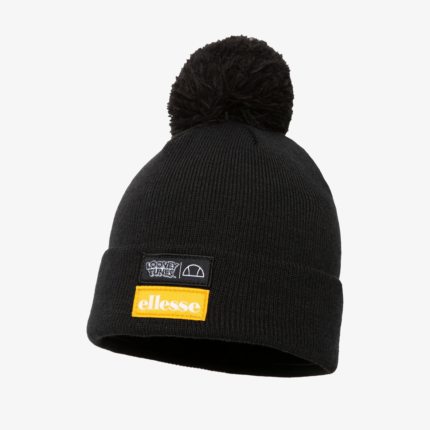 Дамска зимна шапка ELLESSE ШАПКА JACKS JUNIOR POM POM BEANIE BLK smla2964011 цвят черен