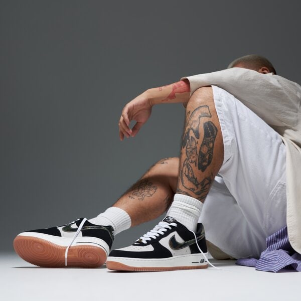 Мъжки маратонки NIKE AIR FORCE 1 LOW RETRO  hq1967-100 цвят черен