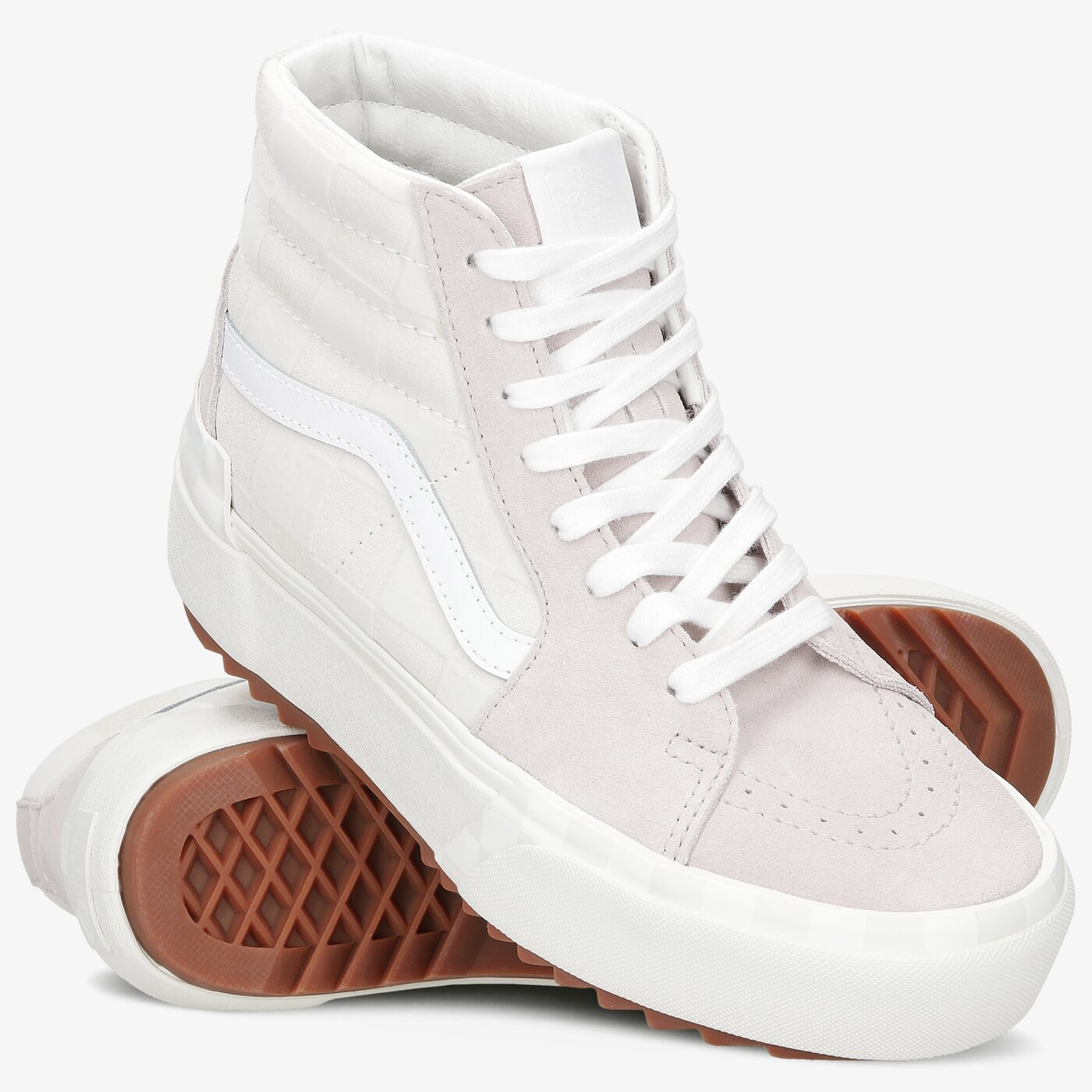 Дамски маратонки VANS UA SK8-HI STACKED vn0a4btw5zr1 цвят бял